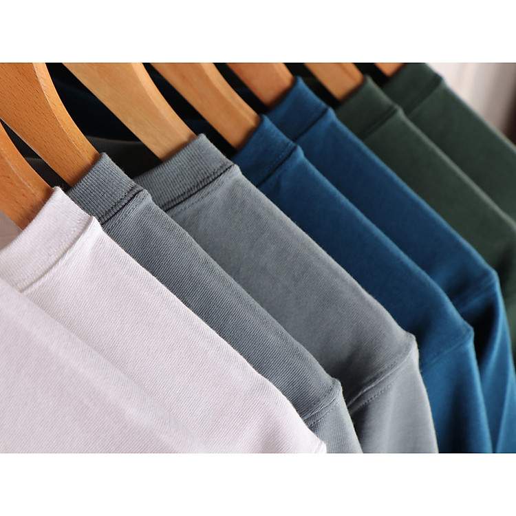 Áo thun nam ngắn tay cổ tròn cao cấp chất liệu cotton dày dặn bền đẹp tối ưu