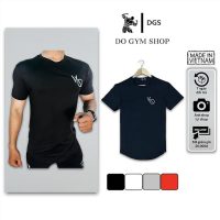 Áo thun nam tập gym thun lạnh thêu logo siêu thoáng mát form ôm body thời trang bền màu