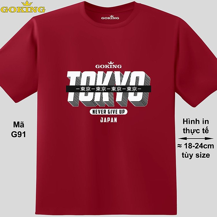 Áo thun Tokyo G91 nam nữ in hình cực chất vải thoát nhiệt Goking chuẩn hàng hiệu