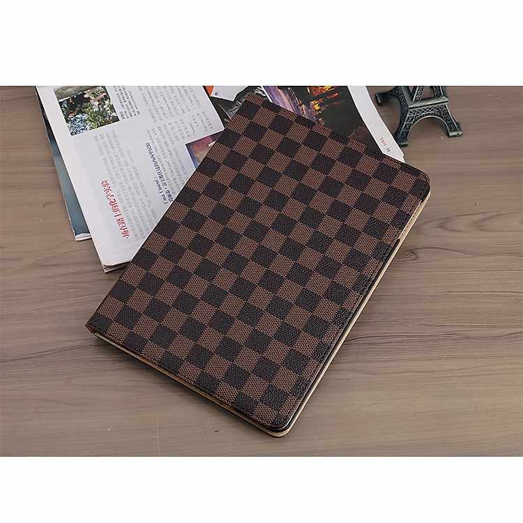 Bao da iPad Mini 4 hiệu Hotcase họa tiết Caro LV xoay 360 độ chế độ gập thông minh
