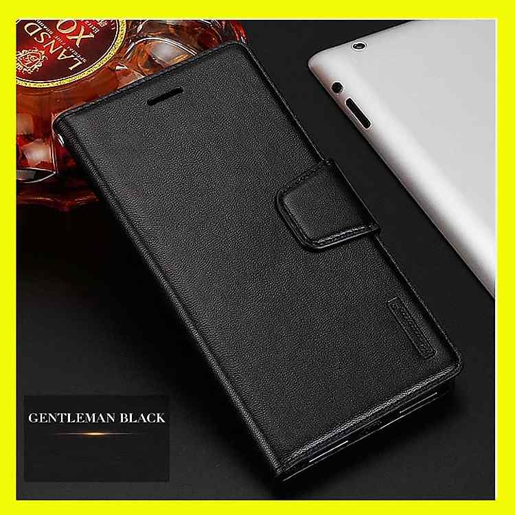 Bao da iPhone 12 Pro hiệu Hanman may viền cao cấp có ngăn để thẻ ATM