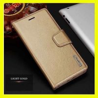 Bao da iPhone 13 Pro Max hiệu Hanman dạng ví nhập khẩu với đường may tinh tế và ngăn đựng tiền