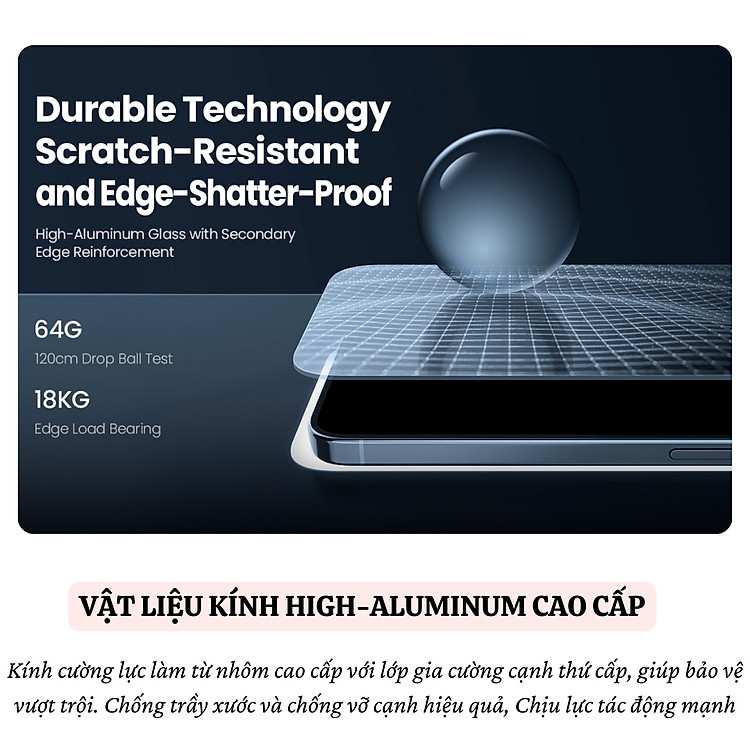Bảo vệ màn hình iPhone 16 Pro bằng kính cường lực Nillkin Guardian chống nhìn trộm