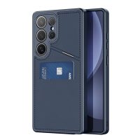 Bảo vệ Samsung S25 Ultra bằng ốp da DUX DUCIS Rafi II sạc từ tính và ngăn thẻ thời trang nhất