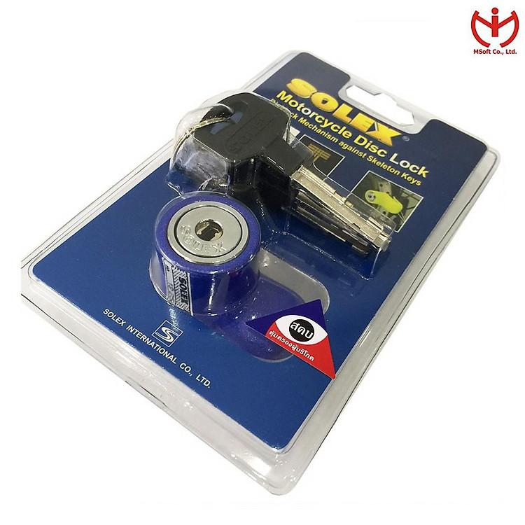 Bảo vệ xe máy thông minh bằng khóa phanh đĩa Solex 9025 chất lượng cao từ MSOFT
