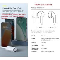 Baseus Encok C17 tai nghe nhét tai chân cắm Type-C âm thanh chuẩn HD tích hợp mic lọc tạp âm