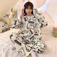 Bộ ngủ cotton 123 tay dài quần dài hàng chính hãng mềm mịn và an toàn cho da