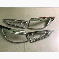 Bộ Ốp Viền Đèn Trước Sau Mạ Crom Cao Cấp Mazda 3 2015-2019 Ôm Khít Form Xe