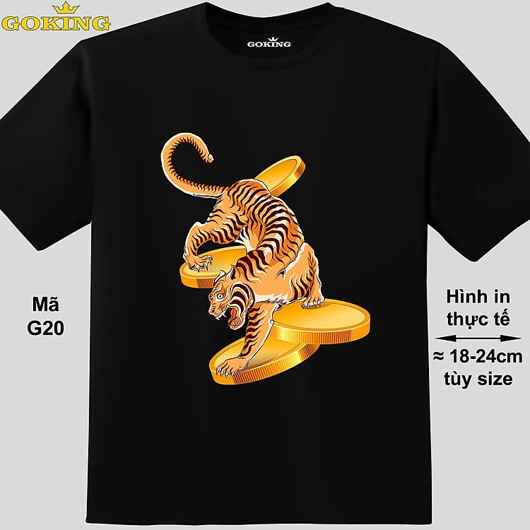 Bộ sưu tập áo thun GOKING mã G20 hình Hổ và Tiền Vàng đa dạng kích thước chuẩn unisex