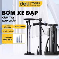 Bơm Deli Tools DL880005 Áp Suất Cao 160psi Có Đồng Hồ Phù Hợp Mang Theo Mọi Nơi