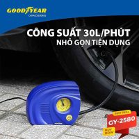 Bơm Lốp Xe Ô Tô GOODYEAR GY-2580 Thiết Kế Hiện Đại Nhập Khẩu Nguyên Chiếc