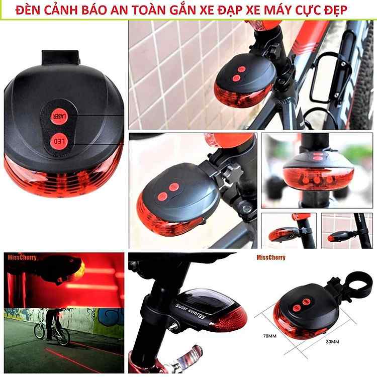 Cải thiện tầm nhìn phía sau với đèn LED cảnh báo HENRYSA chống thấm nước chuyên nghiệp cho xe đạp
