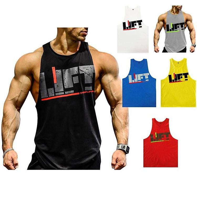 Cải thiện trải nghiệm tập gym với áo ba lỗ nam SA471 thiết kế rộng nách cực kỳ linh hoạt