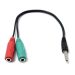 Cáp chia cổng Audio 3.5mm hỗ trợ kết nối đồng thời Micro và Loa chính hãng giao màu ngẫu nhiên