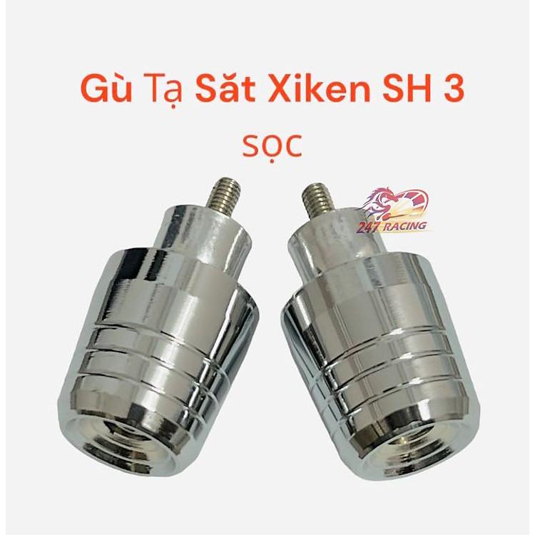 Cặp gù SH XiKen 3 sọc thiết kế chuẩn phom lắp đặt nhanh chóng cho nhiều dòng xe máy