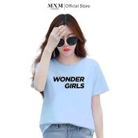 Cập nhật tủ đồ với áo thun nữ Wonder Girls form rộng cổ tròn ANU021
