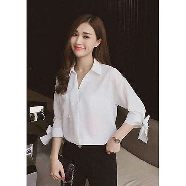 Cập nhật xu hướng mới cùng áo sơ mi tay nơ Nana thiết kế độc quyền đầy ấn tượng