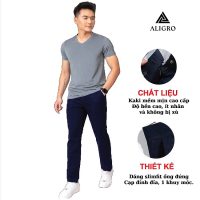 Cập nhật xu hướng thời trang mới nhất với phiên bản quần kaki nam Aligro ALGK048 cá tính