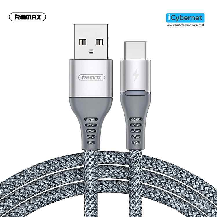 Cáp Remax RC-152a Type-C 2.4A hàng chính hãng sở hữu công nghệ Colorful Light độc quyền và lõi đồng dẫn điện tốt