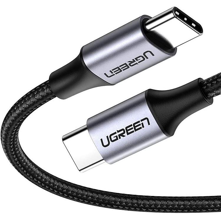 Cáp sạc cao cấp Ugreen 50150 US261 sạc nhanh PD 60W vỏ nhôm bền đẹp chính hãng