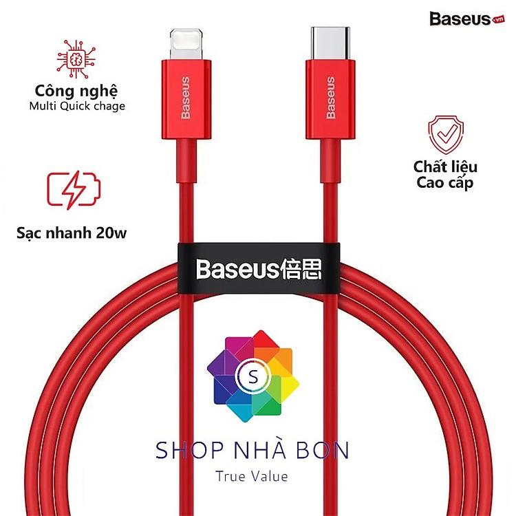 Cáp sạc nhanh 20W cho iPhone 12 và 11 Series chất liệu TPE bền chắc hàng nhập khẩu