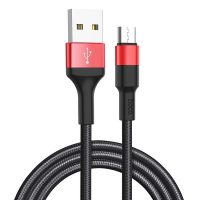 Cáp sạc nhanh 2A Hoco X26 Micro bọc vải dù siêu bền chính hãng bảo hành uy tín