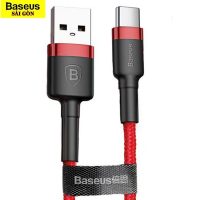 Cáp sạc nhanh Baseus Cafule 3A USB to Type C kết nối linh hoạt truyền dữ liệu