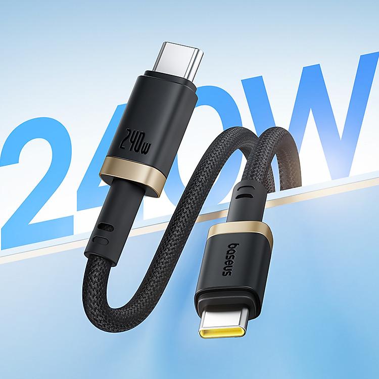 Cáp sạc nhanh Baseus Dura Series 240W 48V 5A thiết kế sang trọng đẳng cấp đi kèm hiệu năng vượt trội