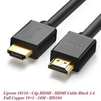 Cáp tín hiệu HDMI Ugreen 10m màu đen chuẩn 1.4 hỗ trợ 4K chính hãng Ugreen