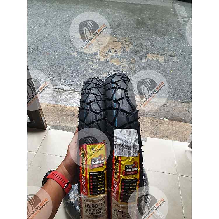 Cặp vỏ lốp Aspira Terreno gai đa năng không ruột size 70/90-17 và 80/90-17 cho mọi loại xe số