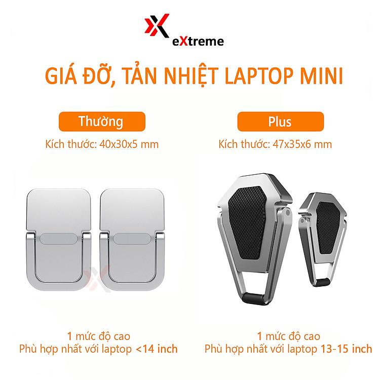Chân kê laptop mini eXtreme GL1101 chính hãng tạo góc nâng hoàn hảo hỗ trợ tản nhiệt và đối lưu khí