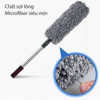 Chổi lau bụi sợi dầu chuyên dụng cho xe hơi thiết kế thông minh có thể thu gọn hoặc kéo dài