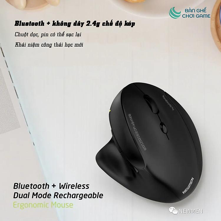 Chuột không dây Newmen F1000 Dual Mode bền bỉ với thời lượng pin ấn tượng và kết nối ổn định