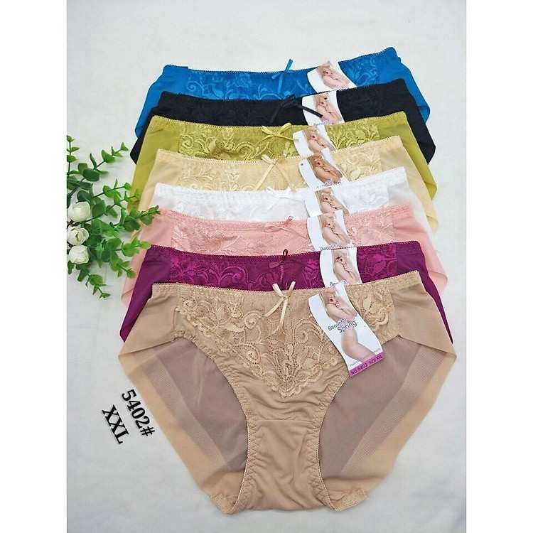 Combo 10 quần lót ren Spring cao cấp 5402 thiết kế ôm sát gợi cảm size 55kg đến 65kg
