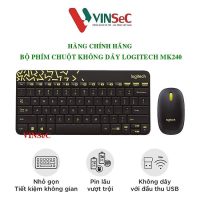 Combo bàn phím chuột Logitech MK240 Nano không dây nhỏ gọn đa năng cho laptop và máy tính