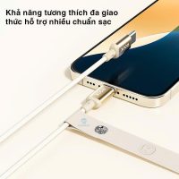 Đảm bảo an toàn thiết bị với cáp sạc nhanh 100W ROCKSPACE R18 Type C to Type C chính hãng