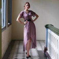 Đầm Đuôi Cá Hity DRE120 Tím Violet Sương Khói Khẳng Định Đẳng Cấp Thời Trang Nữ