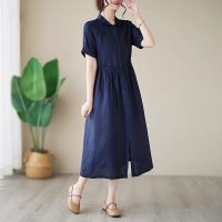 Đầm linen nữ babydoll tay bồng dây rút eo mẫu mới Da216 lựa chọn hoàn hảo cho mùa hè