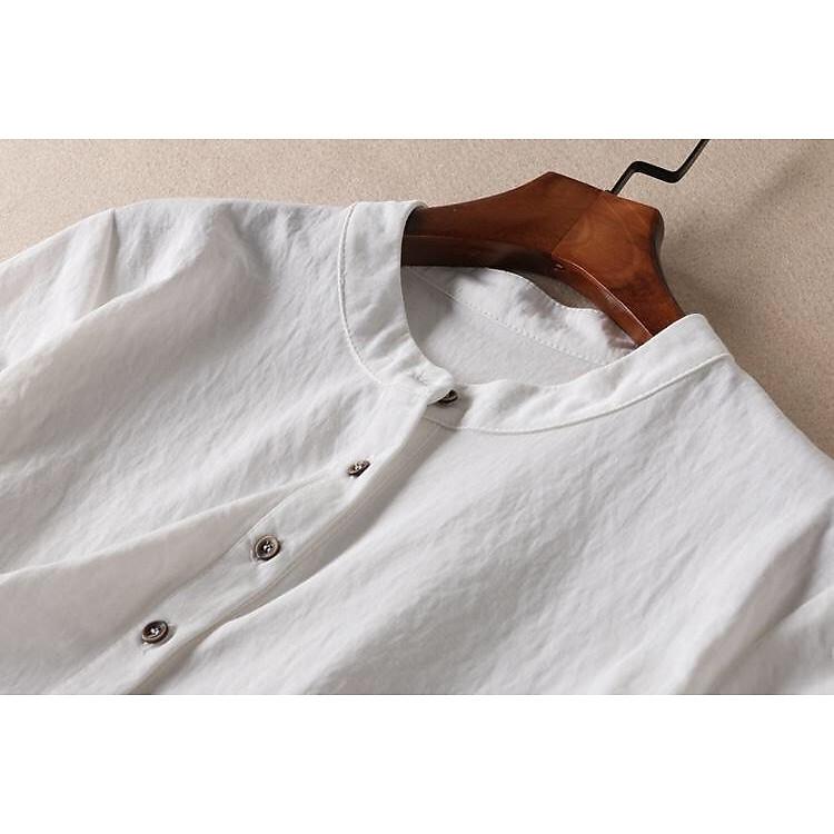 Đầm suông nữ Da80 Haint Boutique cổ tàu chất đũi cao cấp sự lựa chọn hàng đầu của phái đẹp