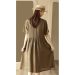 Đầm thiết kế nữ form suông rộng vải Linen mịn mát da mã sản phẩm mới DA215