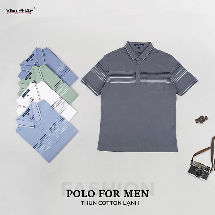 Đẳng Cấp Thời Trang Với Áo Polo Nam Việt Pháp Form Luxury Thun Cotton Lạnh Mới