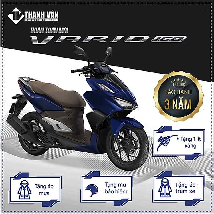 Đăng ký lái thử xe máy Honda Vario 160 phiên bản Cao cấp tại hệ thống cửa hàng