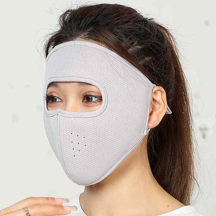 Đánh bay nỗi lo nắng nóng cùng khẩu trang ninja 2 lớp che kín mặt bảo vệ làn da