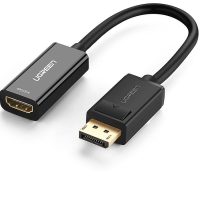 Đầu cáp chuyển đổi DisplayPort sang HDMI Ugreen 40362MM137 đen 1080P sản phẩm chính hãng Ugreen