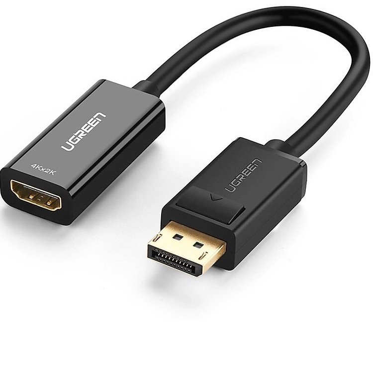 Đầu cáp chuyển đổi DisplayPort sang HDMI Ugreen 40362MM137 đen 1080P sản phẩm chính hãng Ugreen