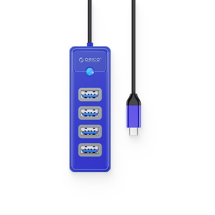 Đầu Chuyển Type C Orico PW4U-C3 Chính Hãng Mở Rộng 4 Cổng USB 3.0 Siêu Nhanh
