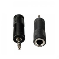 Đầu nối âm thanh PKCB chính hãng 6.5mm sang 3.5mm màu đen bền đẹp cho mọi thiết bị