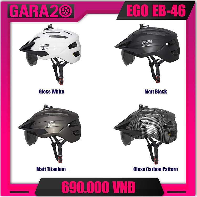 Đầu tư an toàn với mũ bảo hiểm thể thao EGO EB-46 GARA20 thiết kế chuyên biệt