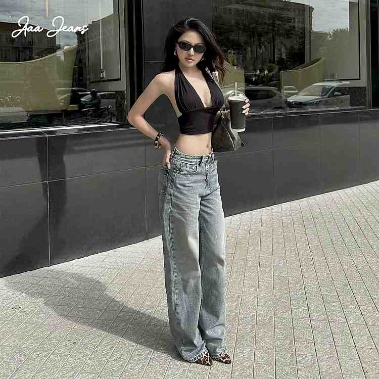 Đầu Tư Cho Tủ Đồ Với Quần Jean Nữ Ống Rộng Classic Aaa Jeans Không Bao Giờ Lỗi Mốt