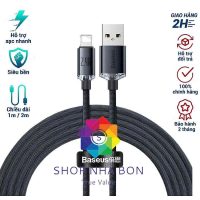 Dây sạc iPhone Baseus Crystal Shine Series chính hãng sạc nhanh 2.4A chống gãy gập tuyệt đối